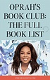 Oprah Winfrey Book List 2024 - jori dulcinea