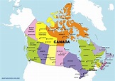 mapa de canada con ciudades – mapa de canada con nombres – Kellydli