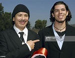 Carlos Santana and his son Salvador Santana