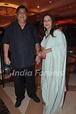 David Dhawan with wife Karuna Dhawan at Bappa Lahiri and Taneesha Verma ...