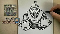 COMO DIBUJAR AL MEGA CABALLERO - CLASH ROYALE / how to draw mega knight ...