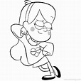 Printable Gravity Falls Coloring Pages Mabel - XColorings.com