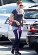 Alyson Hannigan hits the gym as husband Alexis Denisof dons Lycra ...