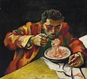 Renato Guttuso (1912-1987) , Uomo che mangia gli spaghetti | Christie's
