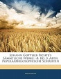 Amazon.com: Johann Gottlieb Fichte's Sämmtliche Werke: -8. Bd. 3. Abth ...