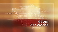 Daten der Woche Sendetermin SR 01.07.2023 19:15 Uhr: Regionalmagazin ...