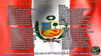 Peru National Anthem "Himno Nacional del Perú" w/music/vocal/lyrics ...