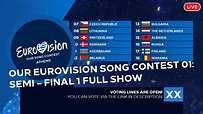 OUR EUROVISION SONG CONTEST 01 - Semi - Final 1 - FULL SHOW - LIVE ...