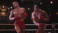 Actionreicher Boxkampf David gegen Goliath in Rocky IV - Der Kampf des ...