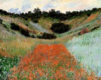 Poppy Field in a Hollow near Giverny, 1885 - Claude Monet - WikiArt.org