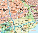 Markham area road map - Ontheworldmap.com