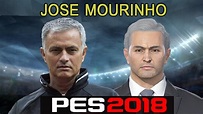 Jose Mourinho face - PES 2018 HD60fps - YouTube