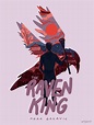 The Raven King Book Cover Poster by artgentt in 2021 | Raven king, King ...