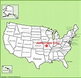 Jefferson City location on the U.S. Map - Ontheworldmap.com