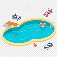 Swimming Pool, Big Summer, Springboard, Swimming Pool PNG Picture And ...