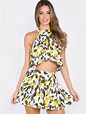 Shop Lemon Printed Matching Set IVORY online. SheIn offers Lemon ...