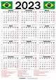 calendário 2023 para imprimir brasil | Calendário com feriados ...