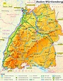 Landkarte Baden Württemberg Mit Städten