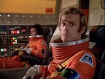 Nick Tate as Alan Carter at the controls of an Eagle from Space 1999 ...