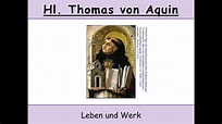 Thomas von Aquin - Leben und Werk 1/2 (Summa Theologiae | Scholastik ...