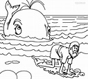 Dibujos de Jonás y la Ballena para colorear - Páginas para imprimir gratis