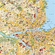 Stadtplan von Genf | Detaillierte gedruckte Karten von Genf, Schweiz ...