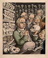 Franz Joseph Gall leading a discussion on phrenology with five ...