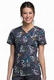 TOP ESTAMPADO CHEROKEE CK646 WAWR | ALL SCRUBS | Uniformes Clínicos