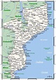 Moçambique cidades mapa - Mapa de Moçambique cidades (Leste da África ...