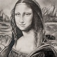 Graphite drawing Mona Lisa Portrait Sketches, Drawing Sketches, Mona ...