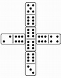 Desenho de Jogo de dominó para colorir - Tudodesenhos