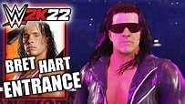 WWE 2K22 Bret Hart Entrance Cinematic - YouTube