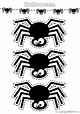 Plantillas de arañas de Halloween - PAPELISIMO