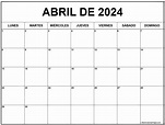 Abril 2024 Calendario - Gaby Pansie