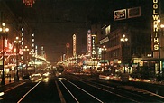 40 Stunning Real Photo Postcards Captured Street Scenes at Night in the ...