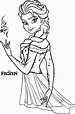Dibujos Para Colorear Frozen Elsa - Dibujos Para Colorear