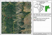 Satellite image (Sirgas 2000; Google Earth 2020) of the Terra Ronca ...