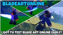 I GOT TO TEST BLADE ART ONLINE EARLY! | Roblox | [Blade Art Online ...