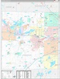 Waukesha County, WI Wall Map Premium Style by MarketMAPS - MapSales