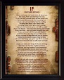 Rudyard Kipling If Poem 8x10 Framed Motivational Poster | Etsy