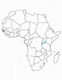 Africa Political Outline Map - Full size