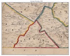 Germany Township, Pennsylvania 1858 Old Town Map Custom Print - Adams ...