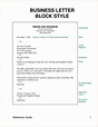 examples block style business letters expense report template full ...