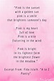 Pink, a color poem by fida islaih. Published in a to z poetry. #poem # ...