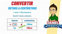 CONVERSIÓN DE METROS A CENTÍMETROS Super facil - Para principiantes ...