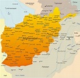 Cities map of Afghanistan - OrangeSmile.com