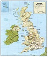 Mapa Físico del Reino Unido 1987 - Tamaño completo | Gifex