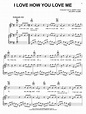 I Love How You Love Me Sheet Music | The Paris Sisters | Piano, Vocal ...
