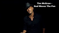 Tim McGraw - God Moves The Pen - Lyrics - YouTube