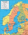 Sweden map - Sweden map location (Northern Europe - Europe)